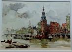 Jan Korthals... Oude Schans/ Montelsbaantoren.. Amsterdam..., Ophalen of Verzenden