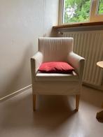 Stoel, fauteuil, charmant stoeltje met kussen, Ophalen, Zo goed als nieuw, Wit, Eén