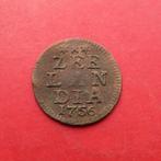 Duit Zeeland 1756 Zeelandia Luctor et Emergo Middelburg.., Postzegels en Munten, Munten | Nederland, Ophalen of Verzenden, Vóór koninkrijk