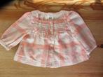 Roze/wit geblokt blousje Baby GAP maat 56, Ophalen of Verzenden, Zo goed als nieuw, Meisje, Overhemdje of Bloesje