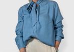 Jeansblouse met Strik - Maat t/m 42, Maat 42/44 (L), Zo goed als nieuw, Geen merk, Verzenden