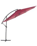 Zweefparasol 3 x 3 meter parasol bordeaux De laatste €79,-, Verstelbaar, Nieuw, Zweefparasol, 2 tot 3 meter