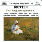 Britten: Folk Song Arrangements Vol. 2 Lott, Langridge e.a., Ophalen of Verzenden, Vocaal, Zo goed als nieuw, Modernisme tot heden