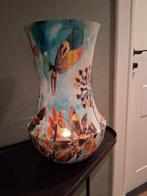 Lammie fresia vaas met goudkleurige accenten, Overige materialen, Gebruikt, Overige kleuren, Ophalen of Verzenden