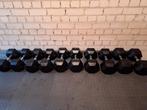 Hexa dumbells set 22-24-26-28-30 kg, Sport en Fitness, Fitnessmaterialen, Ophalen, Zo goed als nieuw, Benen, Halterset