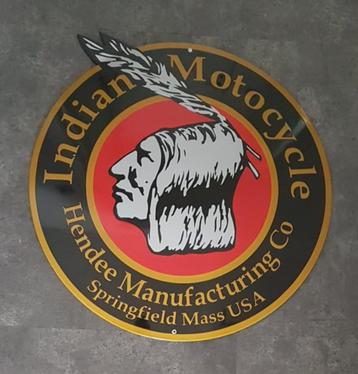 Indian motocycle mooi zwaar emaillen reclame decoratie bord beschikbaar voor biedingen