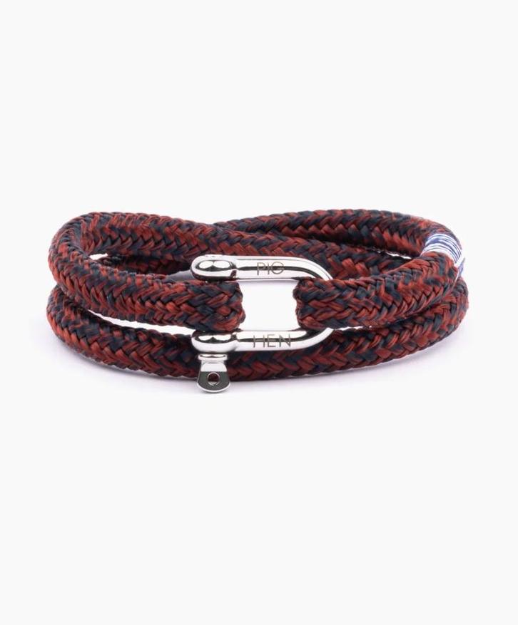 Pig and Hen Salty Steve Armband - Nieuw in doos!, Sieraden, Tassen en Uiterlijk, Armbanden, Nieuw, Staal, Rood, Ophalen of Verzenden