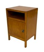 Vintage Nachtkastje Jaren 60 Design Berken Fineer, Gebruikt, Minder dan 45 cm, Vintage, Vintage