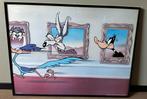 2x Schilderij Warner Bros. Roadrunner & Coyote (61x81cm), Antiek en Kunst, Ophalen