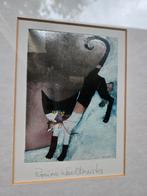 Rosina Wachtmeister - 3x in lijst (oa kat), Antiek en Kunst, Ophalen of Verzenden