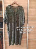 Leuke jurk ms mode 44/46 L groen, Groen, Gedragen, Ophalen of Verzenden, Maat 46/48 (XL) of groter