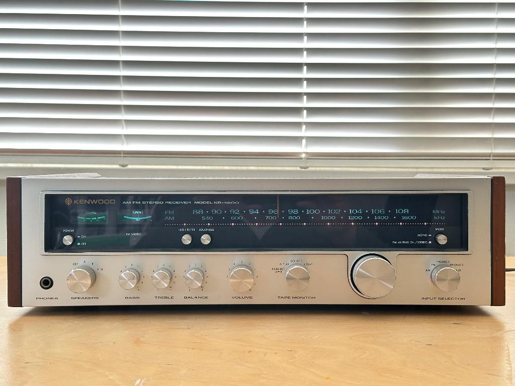 Kenwood KR-4600 Vintage receiver (1976-1978), Overige merken, Gebruikt, Ophalen of Verzenden, Minder dan 60 watt