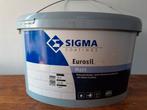 Sigma Eurosil Matt gevelverf wit – 2 x 12,5L, Wit, Ophalen of Verzenden, 20 liter of meer, Verf