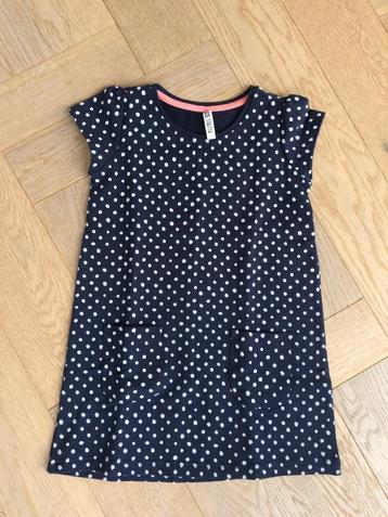 NIEUW blauw wit gestippeld zomerjurkje hema maat 110/116 beschikbaar voor biedingen
