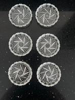 6 stuks  kristal onderzetters, Antiek en Kunst, Antiek | Glas en Kristal, Ophalen of Verzenden