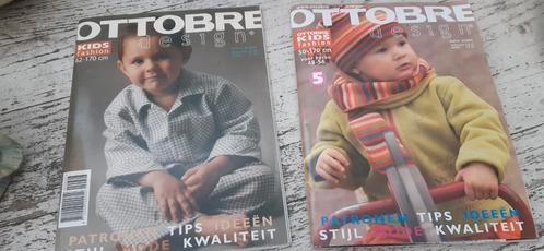 2 stuks Ottobre Design Kids magazine zelfmaakmode, Hobby en Vrije tijd, Kledingpatronen, Overige typen, Kind, Overige merken, Ophalen of Verzenden
