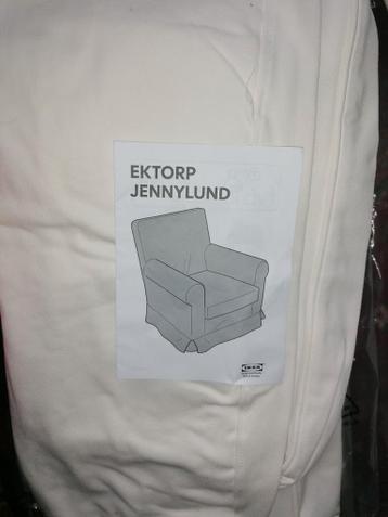 Ikea 2 Ektorp Jennylund fauteuil bekleding ecru nieuw - afbeelding 2