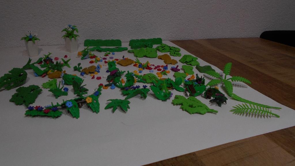 Playmobil bloemen struiken bloem struik bloempot zie foto's, Ophalen of Verzenden, Gebruikt, Los playmobil