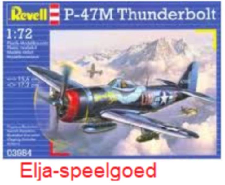 Modelbouw Revell 1:72 P-47 M Thunderbolt 3984 Vliegtuig, Hobby en Vrije tijd, Modelbouw | Vliegtuigen en Helikopters, Nieuw, Vliegtuig