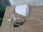 Wandlamp, ÅRSTID, vernikkeld, witte kap., Huis en Inrichting, Lampen | Wandlampen, Ophalen of Verzenden, Zo goed als nieuw, Metaal