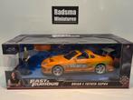 Brians toyota Supra - Fast and the furious 1:24 Jada, Hobby en Vrije tijd, Modelauto's | 1:24, Auto, Ophalen of Verzenden, Zo goed als nieuw