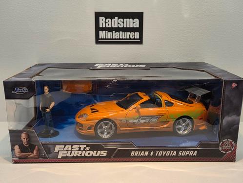 Brians toyota Supra - Fast and the furious 1:24 Jada, Hobby en Vrije tijd, Modelauto's | 1:24, Zo goed als nieuw, Auto, Jada, Ophalen of Verzenden