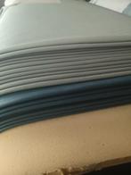 Mooie partij  leren huiden blauw en grijs., Ophalen, Nieuw, Leer of Kunstleer, 120 cm of meer
