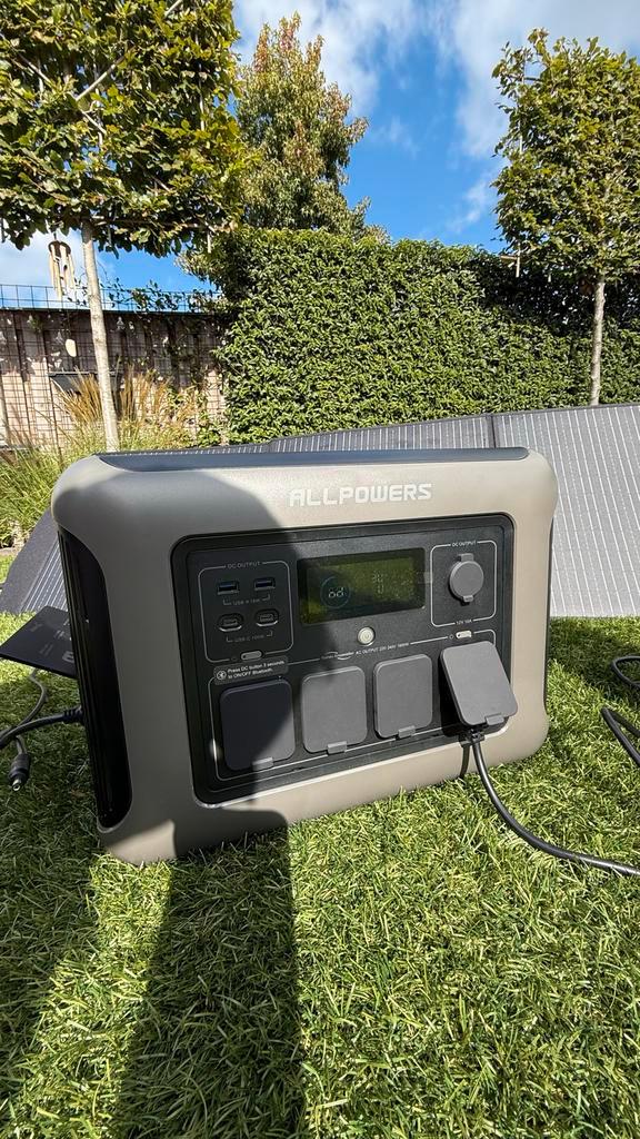 Allpowers R1500 LITE + 200W flexibele Zonnepaneel, Caravans en Kamperen, Kampeeraccessoires, Nieuw, Ophalen