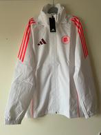 AS Roma Adidas Trainingsjack Wit Nieuw Maat S, Wit, Nieuw, Ophalen of Verzenden, Adidas