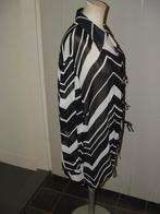 Nieuw! Bandolera zwart - witte transparante blouse maat 44, Zwart, Maat 42/44 (L), Nieuw, Ophalen of Verzenden