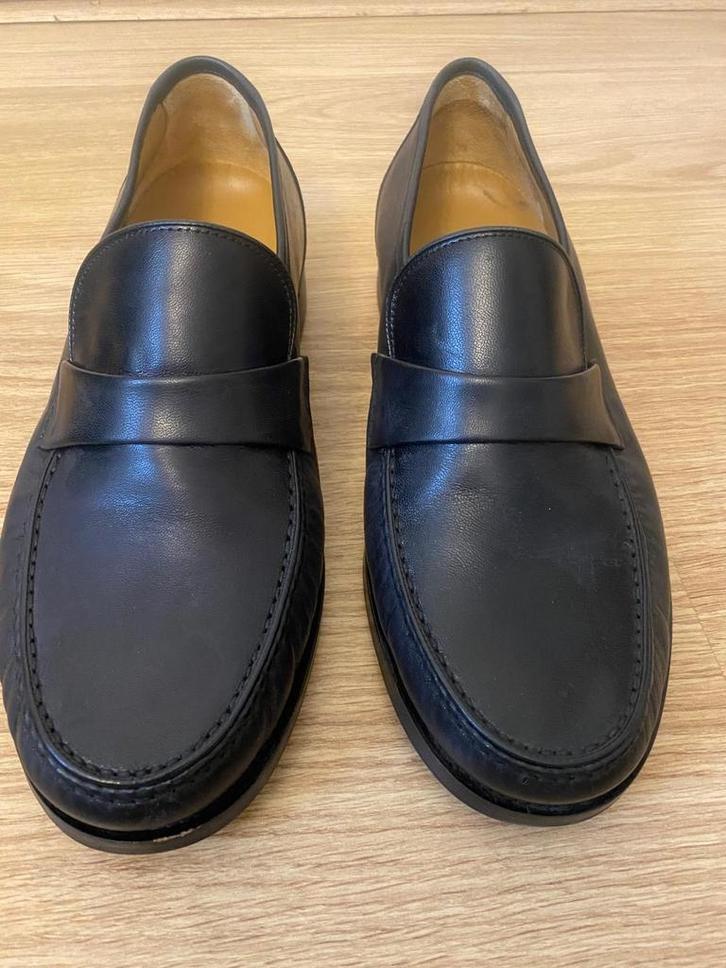 Zwarte Leren Loafers - Business Comfort - maat 41, Kleding | Heren, Schoenen, Zo goed als nieuw, Loafers, Zwart, Ophalen of Verzenden