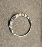 Witgouden ring met golven, Gebruikt, Wit, Ophalen of Verzenden, 17 tot 18