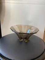 Mooi glazen art deco schaal, Ophalen of Verzenden, Zo goed als nieuw, Rond, Glas