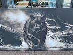 Prachtig panter schilderij 180cm x 100cm, Huis en Inrichting, Ophalen, 125 cm of meer, Zo goed als nieuw, Schilderij