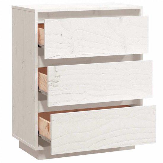 NIEUW 2x Dressoir 60 x 34 x 75 cm massief grenenhout wit, Huis en Inrichting, Kasten | Dressoirs, Nieuw, 100 tot 150 cm, 25 tot 50 cm