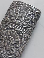 Djokja zilver, handgemaakte aansteker, ca. 1930, pauwen, Antiek en Kunst, Antiek | Goud en Zilver, Ophalen of Verzenden, Zilver