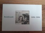 Postzegelvelletje Exclusieve ets van Rembrandt., Postzegels en Munten, Postzegels | Nederland, Na 1940, Ophalen of Verzenden, Postfris
