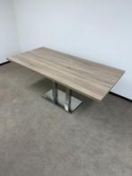 Vergadertafel met kolompoot, Huis en Inrichting, Tafels | Eettafels, Gebruikt, 50 tot 100 cm, 150 tot 200 cm, Ophalen of Verzenden