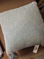 1 x Goround kussen met kwastjes blauw voor 20,00, Huis en Inrichting, Woonaccessoires | Kussens, Verzenden, Blauw, Vierkant