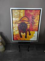 Schilderij stier, Antiek en Kunst, Kunst | Schilderijen | Abstract, Ophalen