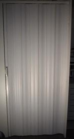 Vouwdeur wit., Ophalen, Kunststof, 80 tot 100 cm, Binnendeur