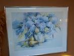Aquarel in lijst gesigneerd J.C. Floor, Ophalen, 50 tot 75 cm, Zo goed als nieuw, Schilderij