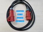Verlengkabels / verloopstuk 380V 16A 5p 5x2,5 mm², Ophalen of Verzenden, Gebruikt, Kabel of Snoer