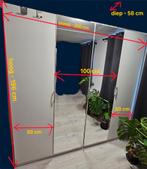 Ruime kledingkast met spiegeldeuren, Ophalen, Gebruikt, 200 cm of meer, 150 tot 200 cm