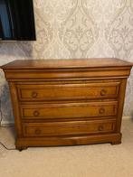 Franse houten kast met verborgen lade, Huis en Inrichting, Ophalen, Gebruikt, 100 tot 150 cm, Met lade(s)