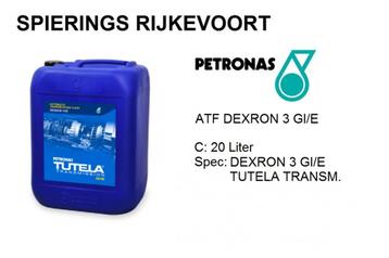 Petronas ATF TUTELA TRANSMISSION GI/E Dexron 3 GI/E 20L olie beschikbaar voor biedingen