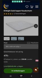 B Bright Gold topper koudschuim 160x200 NIEUW, Ophalen, Nieuw