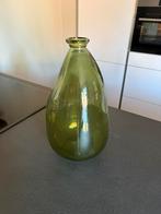 Groene vaas, Huis en Inrichting, Ophalen, Nieuw, Glas, Minder dan 50 cm