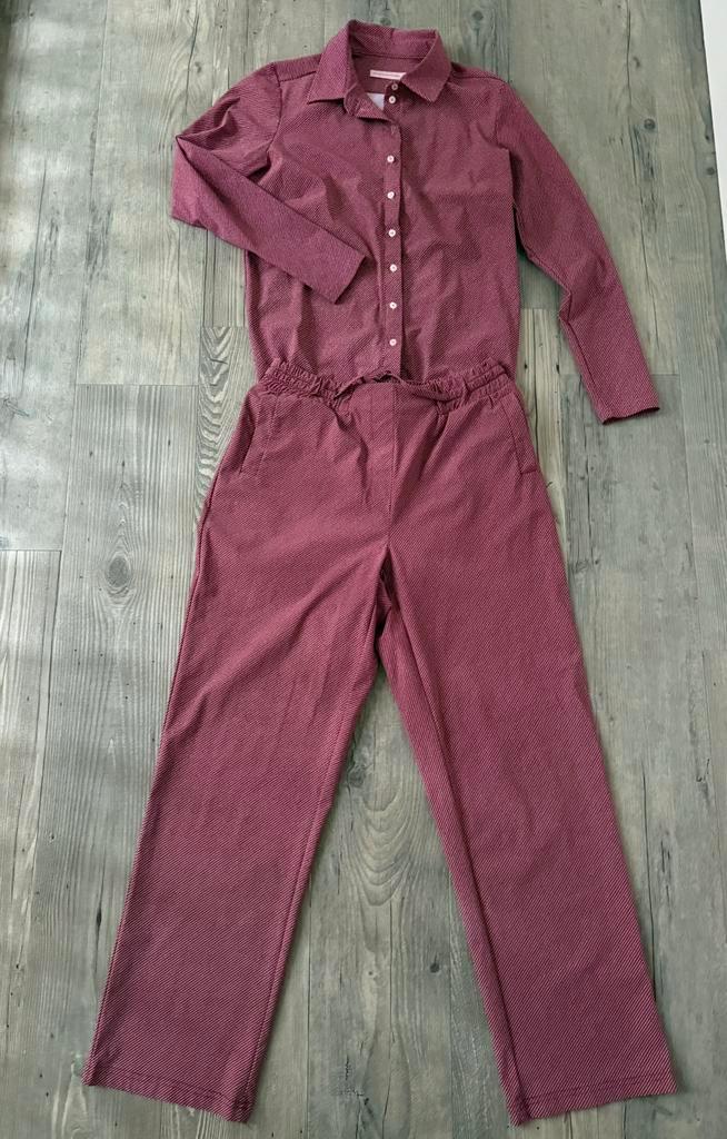 Zgn Studio Anneloes set maat 40, Kleding | Dames, Jumpsuits, Zo goed als nieuw, Maat 42/44 (L), Rood, Ophalen of Verzenden