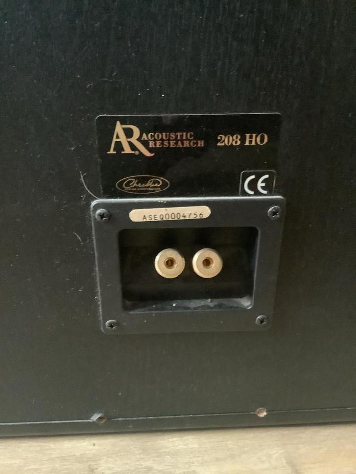 Acoustic Research 208 HO Speakers, Audio, Tv en Foto, Luidsprekers, Gebruikt, Front, Rear of Stereo speakers, 120 watt of meer